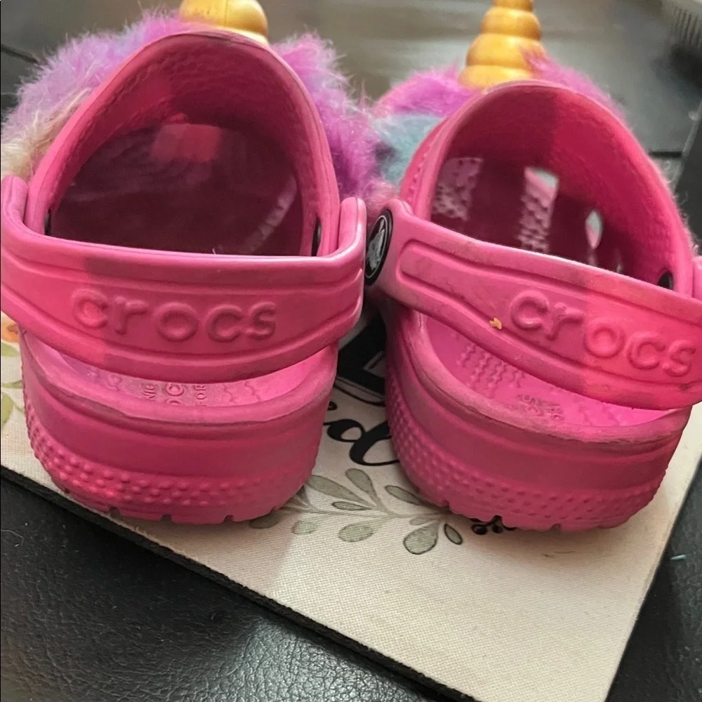 Crocs Kids Unicorn with Furry Accents